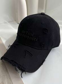 返校时尚男女情侣棒球帽，刺绣，做旧，街头风，超大宽檐，软帽冠，太阳帽， - 彩色 - 查看 8