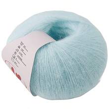 1 pieza 25g Mohair, Hilo de lana, Hilo tejido a mano fino, Hilo para bufanda, Hilo para chal, Bolso de ganchillo y ropa y velo. [Bola de hilo fino] Bola de hilo fino para tejer a crochet suéter hueco, chaleco de chal tejido, hecho a mano. Adecuado para proyectos de ganchillo y tejido, adecuado para bolsas DIY, mantas, cojines, muñecas - Regalo ideal para entusiastas de la artesanía, disponible en múltiples colores, hilo de ganchillo, suministros de artesanía. - Multicolor - Ver 21