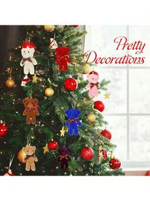 2 件/套 3 件/套 6 件/套 1~20 件 4.7 英寸小泰迪熊娃娃圣诞礼物、万圣节礼物毛绒动物毛绒玩具 DIY 钥匙扣包吊坠、婚礼生日礼盒娃娃玩具生日蛋糕婚礼装饰派对礼品用品饰品 DIY 配件、圣诞礼物、万圣节礼物 - 彩色 - 查看 6