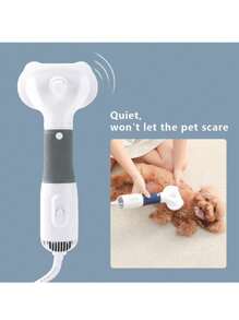 三合一宠物吹风机和梳子，适用于猫狗——便携式、静音、温度可调、过热保护 - 查看 5