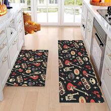 1 buc. Covoraș cu design de craniu, moale și durabil, covoraș antiderapant din poliester, potrivit pentru sufragerie, dormitor, cameră de jocuri și baie, Halloween