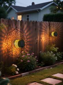 1/2/4 - Piece Solar Peacock Projection Lights, LED Wall - Lights, Plastic Toggle Controller, Nickel - Battery, Perfect For Decorating Gardens, Lawns, Terraces, Stairs And Birthday Parties.