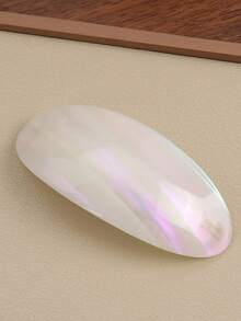 1pc, Version Of The New Style Of Acetic Acid Fashion Temperament Retro Shell Texture Large Top Clip Spring Clip Hair Accessories, Holiday Gifts Woman ,Flat Claw Clip, Claw Clips, Clips For Hair, Hair Slide, Hair Claws