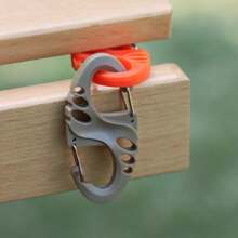 Tactical Outdoor Equipment, Plastic Steel Lightweight Hollow S-Shaped Buckle 8-Shaped Buckle, Mountaineering Backpack Quick Hanging Mountaineering Buckle Keychain