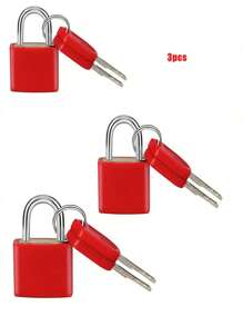 1/10 Stück Koffer Schlösser mit Schlüsseln, Mehrfarbige Mini Vorhängeschlösser mit Schlüssel, Metallvorhängeschlösser, Gepäckschlösser, Plastikabdeckungen, Kupfer Vorhängeschlösser mit Schlüssel für Koffer, Rucksäcke, Kisten, Laptoptaschen
