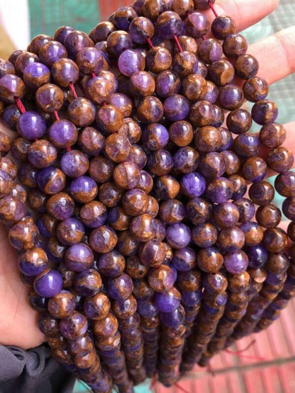 4/6/8/10mm Lake Blue Cloisonne Round Stone Beads Natural Spacer Beads For Jewelry Making DIY Bracelet Stud Accessories