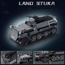 1 件 500+ 片拼装积木模型，赛车系列坦克仿真模型摆件收藏道具