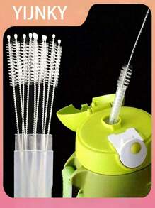 4/10pcs Stainless Steel Cleaning Brush Reusable Cleaning Brush Kitchen Supplies - Perfect For Cleaning Glass, Silicone, Metal Straws & More! Thanksgiving, Halloween, Christmas Gifts, Back To School Supplies, Halloween Gifts