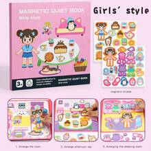 New Product Launched, Fun Montessori Early Education For Boys And Girls, Magnetic Dressing, Multi Scene Quiet Book Exercise, Baby Focus, Hand Eye Coordination - Multicolor - View 12