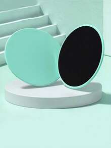 2 piezas Discos de Pilates para fitness rápido, sliders para el núcleo, sliders para los pies de yoga, equipo de entrenamiento de abdominales Six-paquete, discos deslizantes de equilibrio - Equipo de fitness portátil para entrenamiento de abdominales y yoga - Multicolor - Ver 10