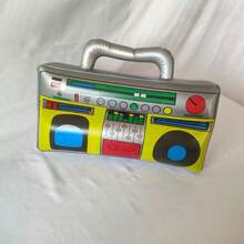 PVC逼真乐器玩具-吉他、萨克斯、麦克风、电子键盘、收音机、鼓、万圣节充气玩具 - 彩色 - 查看 8