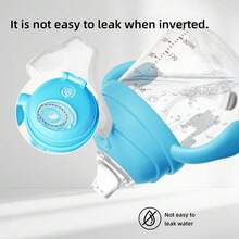 Cartoon Duckbill Cup For Kids 6 Months & Up - Silicone Duckbill Straw Cup For 1-3 Years Spillproof Transition Weighted Straw Toddler Cup PPSU Free, 4.1 Oz (116.62g) Multicolor