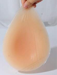 1pc Silicone Teardrop Breast Form, Unisex Post-Mastectomy Silicone Breast Prosthesis, Transgender Cross-Dressing Silicone Breast Form - Apricot - View 2