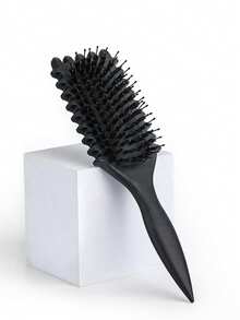 卷发造型梳 - 防毛躁，顺滑造型梳，适用于卷发、波浪发和螺旋发，梳齿柔软，具有头皮按摩功能，轻巧便携，干湿两用，可吹干，增加蓬松度，打造清晰卷度，适合居家、旅行、沙龙和日常使用。