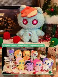 Hasbro 我的小马驹暖心夜毛绒玩具盲盒 4.72 英寸圣诞礼物、圣诞袜、儿童玩具惊喜 | 海贼王（随机发货）