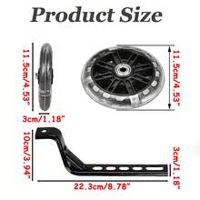 Children Bicycle Training Wheels 12/14/16/18/20 Inch Bike Stabiliser Mounted Kit - màu đen - Xem 8