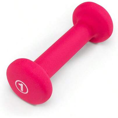 Colored Neoprene Dumbbell (Sold In Singles Or Set) Hand Weights, Exercise Weights Home Gym