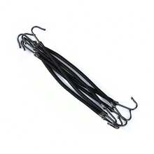 15 piezas Gomas elásticas negras con gancho para coleta, accesorios para el cabello, herramientas de peinado, bandas de sujeción, sujetadores de coleta, ligas para el cabello, cuerdas para el cabello, accesorios para la cabeza, para gimnasio, deporte, correr - Negro - Ver 6