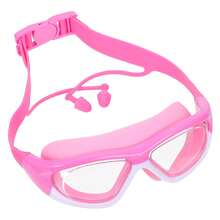 1/2/3 件超大号游泳镜，防雾防水硅胶游泳眼镜带耳塞，适合游泳训练和休闲，节日礼物，时尚设计，适合专业训练、成人、沙滩必需品、沙滩配件、泳池浮板 - 彩色 - 查看 9