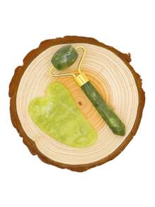 Zestaw wałków jadeitowych 1/2/3 szt./zestaw, grzebień jadeitowy do golenia, wałek jadeitowy do masażu, przeciwstarzeniowy, wyszczuplający, ujędrniający, nawilżający do twarzy i szyi, redukujący zmarszczki i obrzęki, wałek jadeitowy do masażu oczu, uroda, produkty do pielęgnacji skóry, spa, pielęgnacja ciała, narzędzia do pielęgnacji skóry, pielęgnacja twarzy, akcesoria kosmetyczne, masaż, narzędzie do masażu twarzy, wałek do masażu twarzy