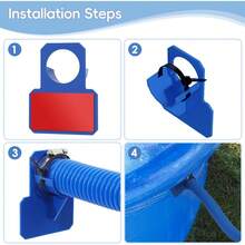 Holders For Above Ground Pool Hoses, Swimming Pool Hose Holders For Keeping Hoses Fixed, Pool Filter Hose Holders - Multicolor - View 5