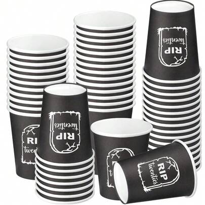 10/20/40pcs 9oz 30th Birthday Party Cups Death To My 20s Birthday Party Decorations - RIP To My Twenties Party Cups 30th Birthday Party Disposable Tablewares Supplies - 30 Year Old Birthday Party Favors For Women Men 30th Birthday Decorations