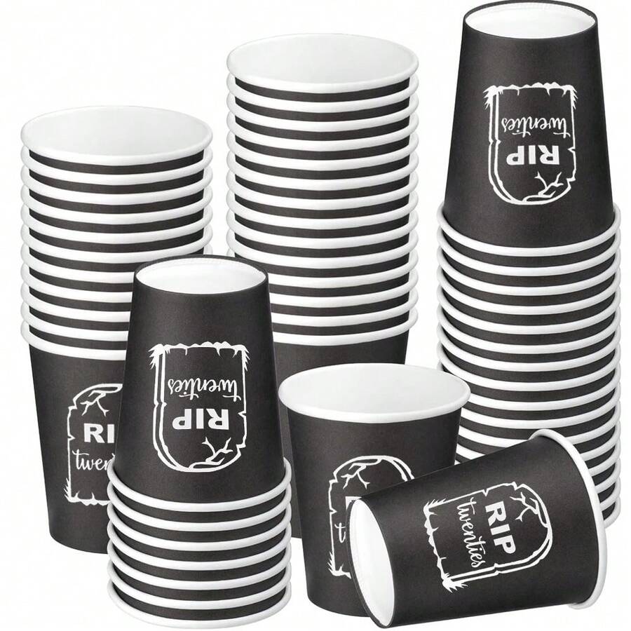 10/20/40pcs 9oz 30th Birthday Party Cups Death To My 20s Birthday Party Decorations - RIP To My Twenties Party Cups 30th Birthday Party Disposable Tablewares Supplies - 30 Year Old Birthday Party Favors For Women Men 30th Birthday Decorations - 20th - View 1