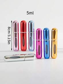 3件套8毫升/5毫升香水瓶套装，多种颜色组合可选。喷雾瓶、分装瓶、液体分装瓶、旅行便携瓶、包袋配件。底部注油设计可重复使用。香水填充瓶。度假必备香水，可重复填充旅行瓶 - 查看 7