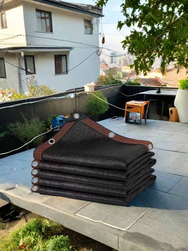 1pc 2m X 3 Meters Sun Shade Netting, High Density Anti-UV Shading Net, Thickened Outdoor Balcony, Greenhouse, Sunscreen, 90% Shading Rate With Reinforced Stitching