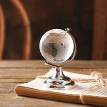 Mini Glass Globe Tabletop Decoration Ornament 6.3cm - Silver - View 4