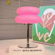 1 Piece, Modern Dimmable USB Powered Desk Lamp With Metal Base And Orange Lampshade - Upward Ambient Lighting For Living Rooms, Bedrooms, And Home Offices - Button Controlled Brightness, No Battery Required, Holiday Gift Creativity, Bedroom Bedside Desk Lamp