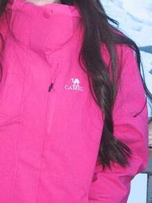 CAMEL CROWN Outdoor Breathable Three-In-One Jacket Liner And Outer Cover Free Combination Mountaineering Clothing - Purple Rose Red - View 3