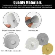 北欧风格 6 件套 6 色硅胶防尘杯盖，适用于马克杯和玻璃杯 - 圣诞节或万圣节的完美礼物，适合送给家人、同事和朋友 - 彩色 - 查看 5