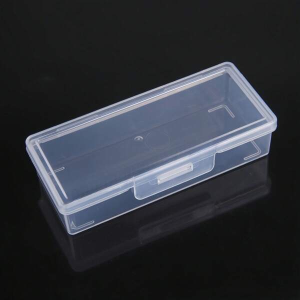 1 pieza Caja de almacenamiento de mesa pequeña transparente de plástico, caja de almacenamiento rectangular pequeña, caja de almacenamiento de joyas, caja de almacenamiento de artículos pequeños, caja de regalo para empaquetar, adecuada para almacenamiento de escritorio, exhibición de muestras, decoración del hogar, festivales, fiestas, caja de regalo de cumpleaños para mujeres, organizador de almacenamiento, artículos esenciales de viaje, regreso a la escuela, almacenamiento de dormitorio, decoración de otoño