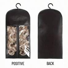 10pcs Wig Storage Bags With Hooks - Transparent, Dustproof & Portable Design For Salon And Home Use, Holds Multiple Wigs, Wall Mounted, Zipper, Tool Accessories - Multicolor - View 7