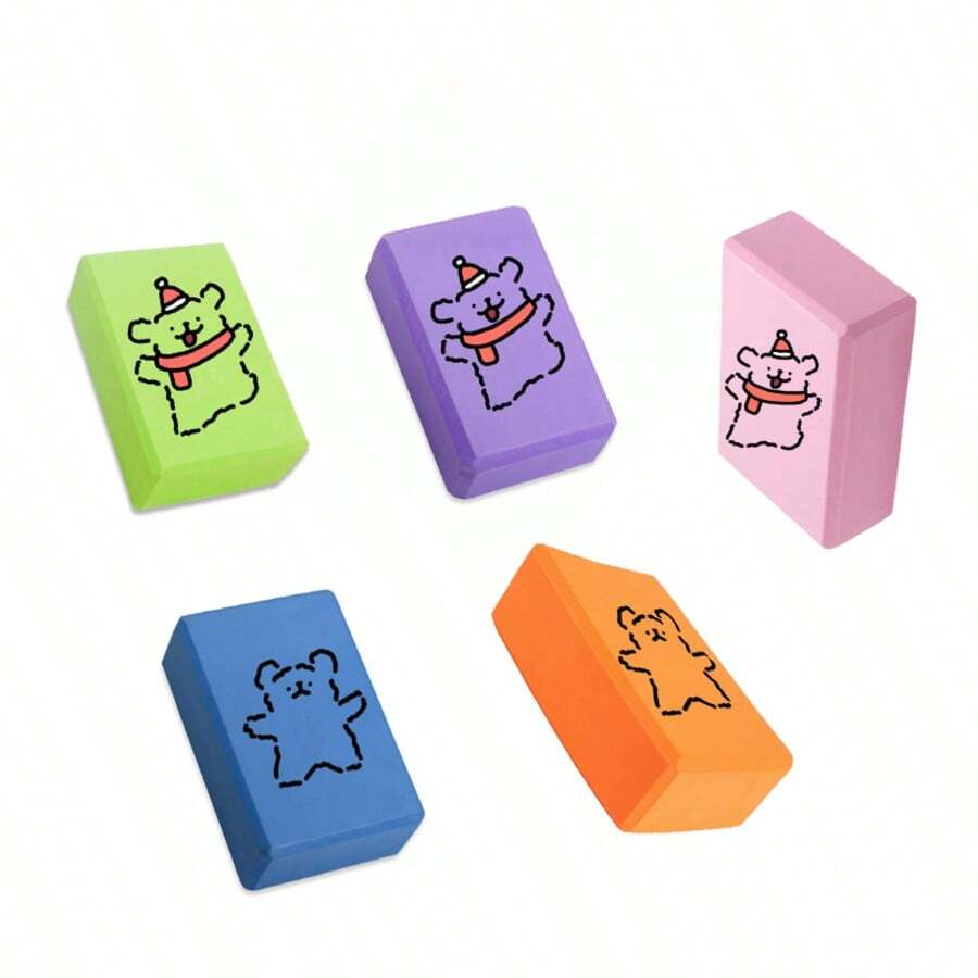 定制瑜伽砖，图片名称可定制。瑜伽砖表面柔软防滑，采用优质泡沫块，轻盈支撑，除臭，可用于普拉提冥想。