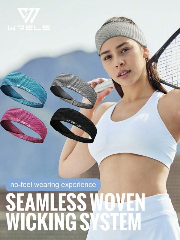 WRELS 1pc / 3pcs Summer Breathable Ultra-Thin Sweat-Wicking Elastic Yoga Headband,Women's Headbands,Men's Headbands - Unisex For Outdoor Cycling, Fitness & Mountaineering, Running Hair Band, Headwrap, Outdoor Fitness Sweatband, Athletic Wrap