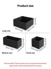 1/6 Stück faltbare Stoff-Aufbewahrungsboxen, Kleiderschrank Schubladen Organizer Behälter für Kleidung, Unterwäsche, Büstenhalter, Socken, Wäsche