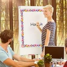 59 英尺热带芙蓉花公告栏边框、教室装饰、教师学校用品、教室办公室墙面装饰、夏威夷花卉派对装饰