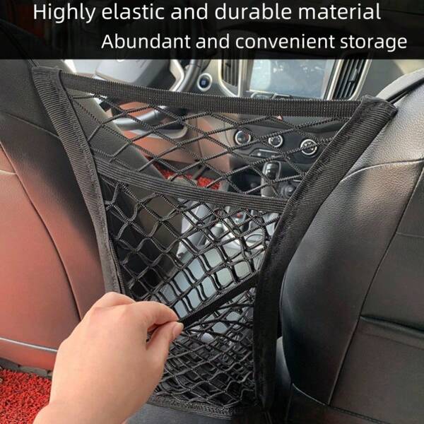 1pc Multi Model Optional Car Seat Storage Mesh Bag, Storage For Car Protective Screen, Storage Bag For Car Interior, Seat Back Hanging Bag, Universal Model Suitable For Storing Small Items Such As Tissues, Snacks, Garbage Bags, Etc. In The Car, Making The Car Clean And Tidy For Easy Access, Preventing Children From Disturbing The Driving And Ensuring Safety For Women Storage Organizer Travel Essentials Back To School Dormitory Storage Fall Decor