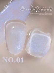 2026新款15ml容量情人节礼物夏日梦幻美人鱼高光珠光闪粉超细珠光珍珠全息果冻凝胶指甲油超闪亮梦幻糖果冰半透明闪粉凝胶 - 彩色 - 查看 9