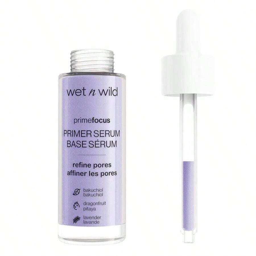 Wet N Wild Prime Focus Primer Serum For Face, Hydrating For Dry Skin, Makeup Primer Serum - Purple - View 1