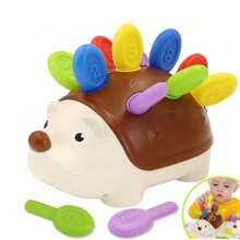 Generic Fine Motor Toys For Toddlers 1-3, Baby Hedgehog Montessorri Learning Set, Educational Counting Sorter Toy, Development Infant Gifts 9 12 18 Month 1 2 3 Year Old Boys Girls Kids Babies