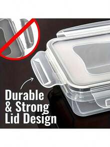 48-52 Pieces/Set Food Storage Container Set, Crisper, Easy Fix Lids (24 Lids + 24 Containers) (26 Lids + 26 Containers) - Sealed Plastic Containers For Pantry, Travel, Outdoor Picnics, Kitchen Organization, Free Labels And Tags - Transparent 52 Items - View 6