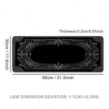 Tấm lót chuột cỡ lớn có khung phong cách Victoria cổ điển, tấm lót bàn chơi game, tấm lót bàn phím lớn, có thể giặt được, đế cao su chống trượt, viền khâu, tấm lót chuột quà tặng, tấm bảo vệ máy tính để bàn, tấm lót bàn học, nhiều kích cỡ có sẵn, tấm lót bàn phím máy tính, tấm lót máy tính xách tay tấm lót chuột chơi game phụ kiện bàn làm việc văn phòng phẩm văn phòng phụ kiện bàn làm việc bàn di chuột tấm lót chuột cho bàn làm việc - Đường viền Victoria cổ điển - Xem 18