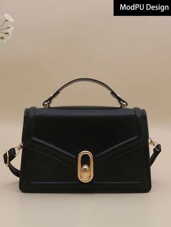 Nuevo bolso de mano con cierre de moda y correa para el hombro, adecuado para fiestas, salidas, compras y uso diario, puede contener monedas, teléfono móvil, también ideal como bolso de trabajo para damas de oficina, estudiantes universitarias y profesionales, elegante bolso de mujer
