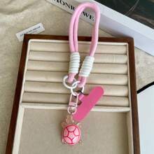 Cordón de muñeca para teléfono móvil con diseño de tortuga marina, correa de teléfono móvil con cuerda adorable, colgante de teléfono desmontable, se ajusta a fundas universales de teléfono, DIY, para mujeres y hombres, correa de mano portátil antideslizante, llavero