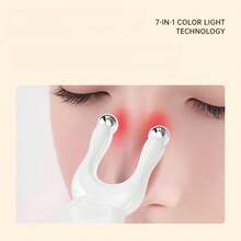 Facial Massage Beauty Instrument Seven Color Light Facial Fascia Eye Nose Bridge Massager - English Instruction Manual - View 3