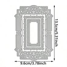 1 件蕾丝框架金属切割模具，适用于 DIY 剪贴簿装饰压花手工模切模板