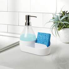 Soap Pump And Sponge Holder, Soap Dispenser With Built-In Caddy, 17.1 Oz (508 Ml) - 1 - Xem 1